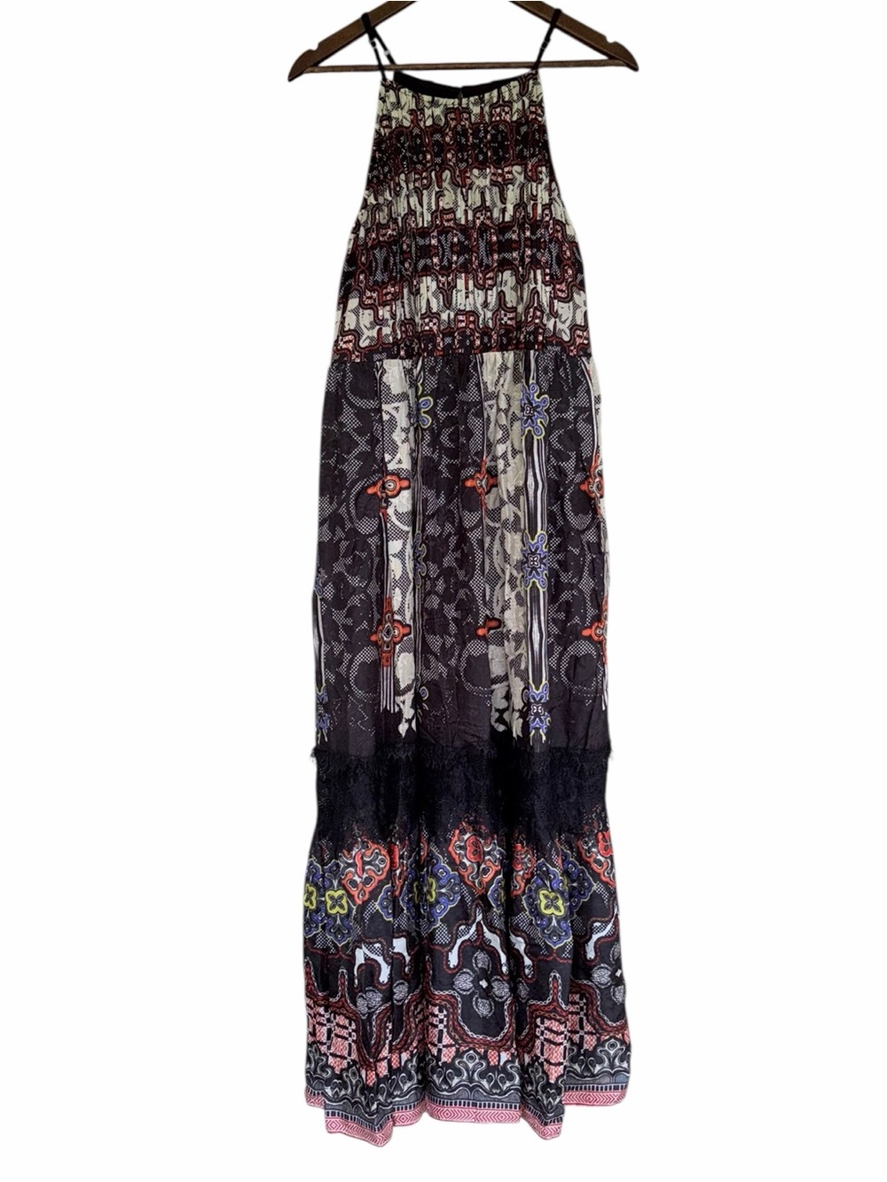NWT Anthropologie Bhanuni by Jyoti Tiered Maxi Dress Bohemian - Picture 4 of 14
